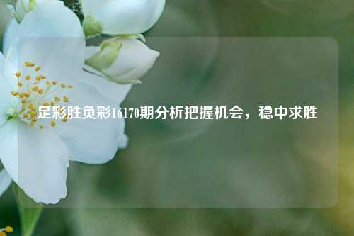 足彩胜负彩16170期分析把握机会，稳中求胜