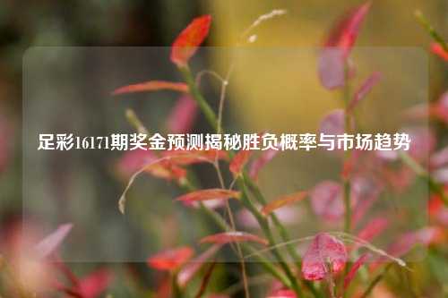 足彩16171期奖金预测揭秘胜负概率与市场趋势