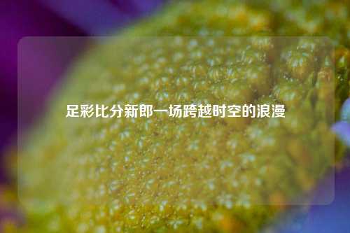 足彩比分新郎一场跨越时空的浪漫